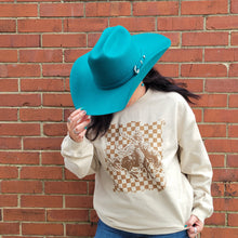 Load image into Gallery viewer, Checkered Bronc Sweatshirt
