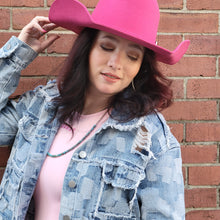 Load image into Gallery viewer, Cattleman Felt Hat [bright pink]
