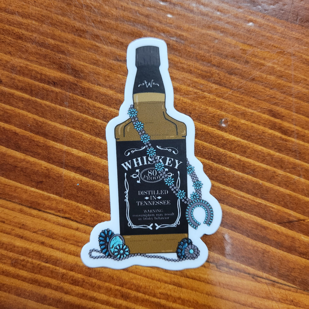 Turquoise & Whiskey Sticker