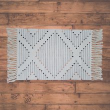 Load image into Gallery viewer, Cream Aztec Woven Rug
