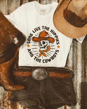 Load image into Gallery viewer, Hippies &amp; Cowboys Tee [white]
