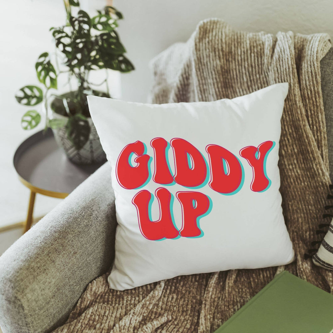 Retro Giddy Up Pillow